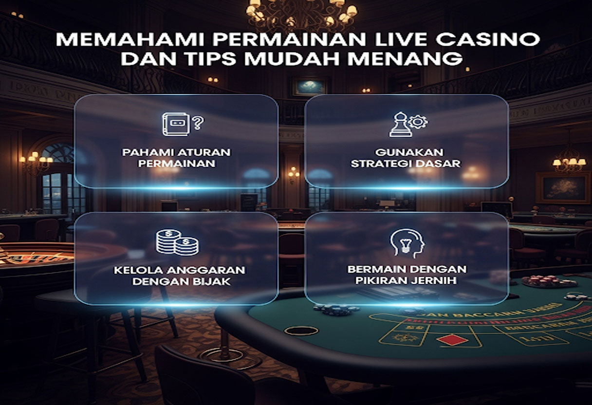 Memahami Permainan Live Casino dan Tips Mudah Menang